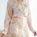 Satin Long Sleeves Blouse