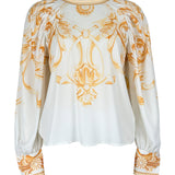 Balloon Sleeves Blouse