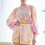 Balloon Sleeves Blouse