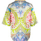 Oversize Half Sleeve Satin Shirt