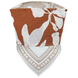 Strapless Satin Scarf Top