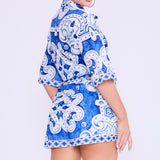 Oversized Shirt and Short Pants Set