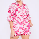 Oversized Shirt and Short Pants Set