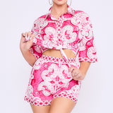 Oversized Shirt and Short Pants Set