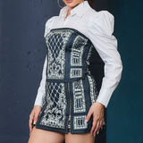 Puff Sleeve Crop Shirt