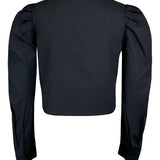 Puff Sleeve Crop Shirt