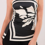 Flower Print Tube Top