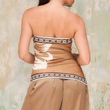 Flower Print Tube Top