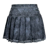 Denim Effect Pleated Tennis Skort (BOTTOM ONLY)