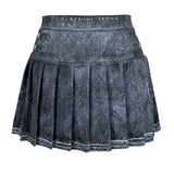Denim Effect Pleated Tennis Skort (BOTTOM ONLY)