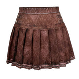 Denim Effect Pleated Tennis Skort (BOTTOM ONLY)