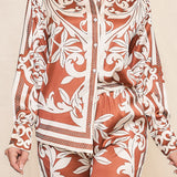 Satin Shirt & Wide Pants Set