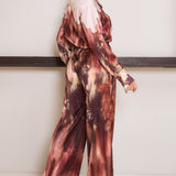 Satin Shirt & Wide Pants Set