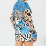 Satin Blouse & Skort Set