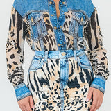 Satin Blouse & Skort Set