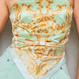 Muse Silk Touch Scarf Top