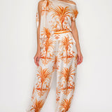 One Shoulder Top & Jogger Pants Set