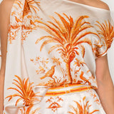 One Shoulder Top & Jogger Pants Set