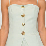 Tailored Cami Top & Wide-Leg Pants Set