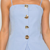 Tailored Cami Top & Wide-Leg Pants Set