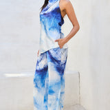 Halter Top & Wide-Leg Pants Set