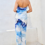 Halter Top & Wide-Leg Pants Set
