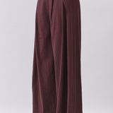 High-waisted wide leg pants