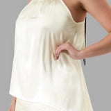 Satin Gathered Halter Top (TOP ONLY)