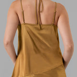 Satin Gathered Halter Top (TOP ONLY)