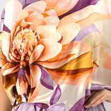 Floral Satin Blouse & Wide Pants Set