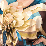 Floral Satin Blouse & Wide Pants Set