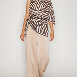 Zebra One-Shoulder Top & Scarf Pants (PANTS ONLY)