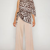 Zebra One-Shoulder Top & Scarf Pants (TOP ONLY)