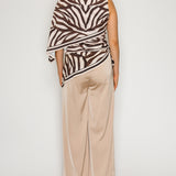 Zebra One-Shoulder Top & Scarf Pants (PANTS ONLY)