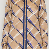 Satin Abstract Print Shirt & Shorts Set