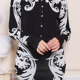 Button Down Sweater Cardigan Top (TOP ONLY)