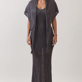 Open-Knit Maxi Dress & Convertible Shawl Set