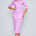 Women's pink snakeskin print shirt dress with button-down front, collared neckline, and slim fit midi length – perfect for summer office or casual wear