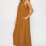 Halter-Neck Midi Dress with Tassel Detail