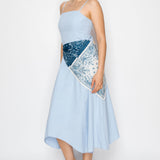 Scarf Tie Waist Midi Dress