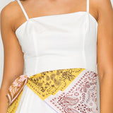 Scarf Tie Waist Midi Dress