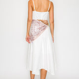 Scarf Tie Waist Midi Dress