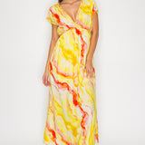 Braided V-Neck Maxi Dress