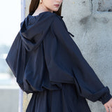 Hooded Zip-Up Jacket & Bubble Mini Skirt (SKIRT ONLY)