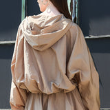 Hooded Zip-Up Jacket & Bubble Mini Skirt (SKIRT ONLY)