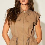 Utility Zip-Up Drawstring Vest