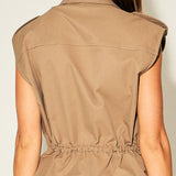 Utility Zip-Up Drawstring Vest