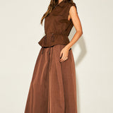 Flowy Pleated Wide-Leg Pants (PANTS ONLY)