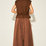 Flowy Pleated Wide-Leg Pants (PANTS ONLY)