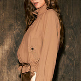 Drawstring Hem Utility Jacket